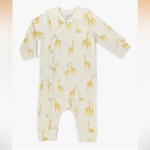 Pehr Kimono Romper - Follow Me Giraffe, 0-3M